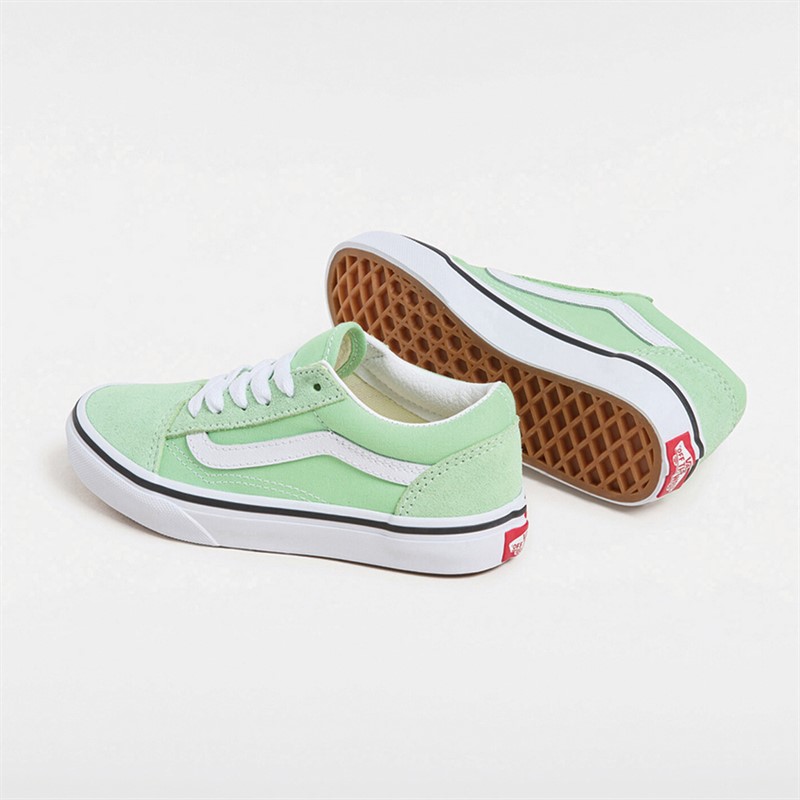 Vans Kids Old Skool Colour Theory Trainers Pistachio Green