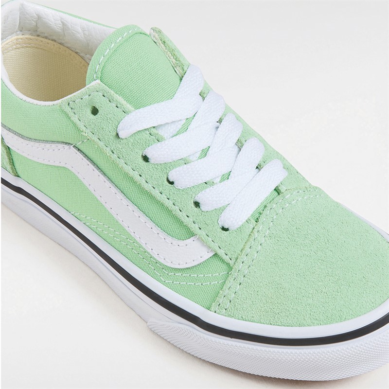Vans Kids Old Skool Colour Theory Trainers Pistachio Green