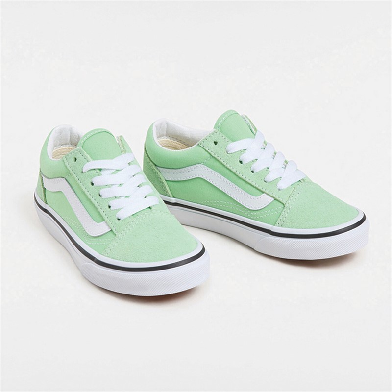 Vans Kids Old Skool Colour Theory Trainers Pistachio Green