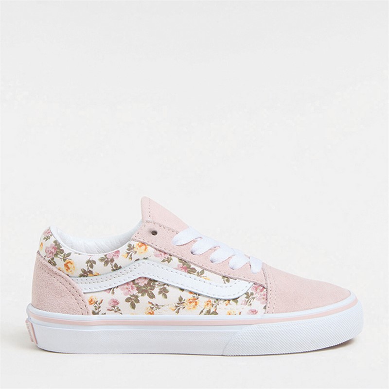 Vans Girls Old Skool Trainers Pink/Multi