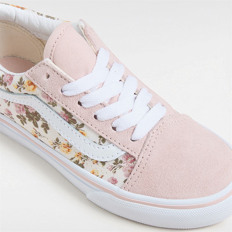 Vans Girls Old Skool Trainers Pink/Multi