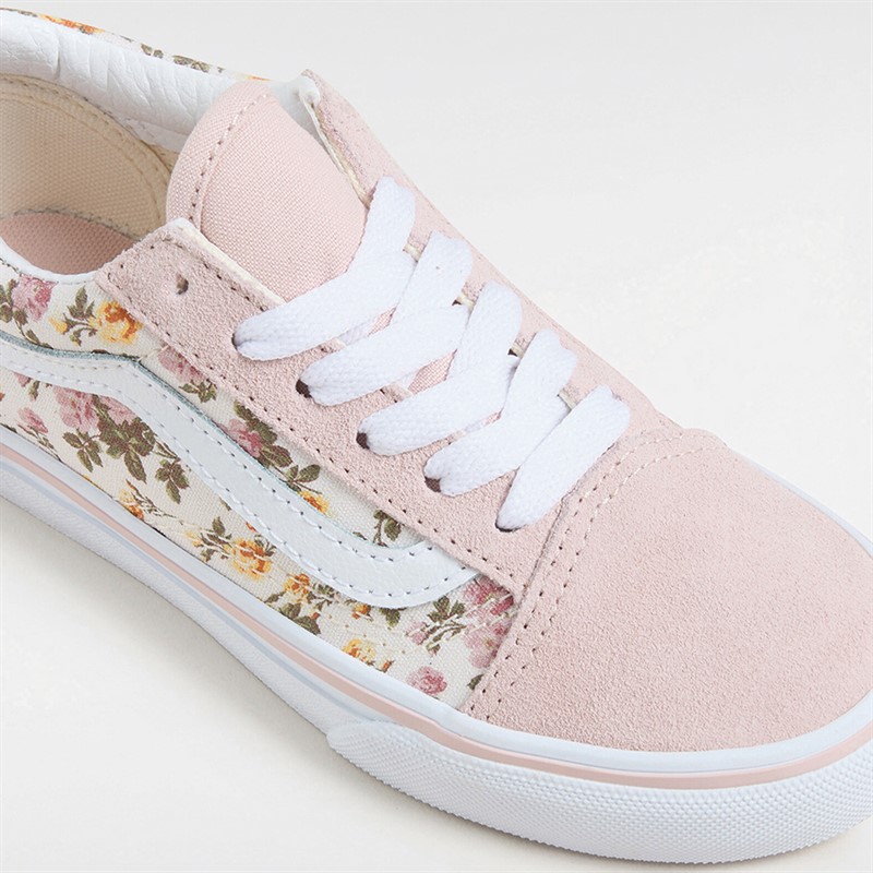 Vans Girls Old Skool Trainers Pink/Multi