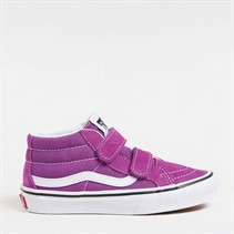Vans Girls SK8-Mid Reissue Velcro Colour Theory Trainers Willowherb