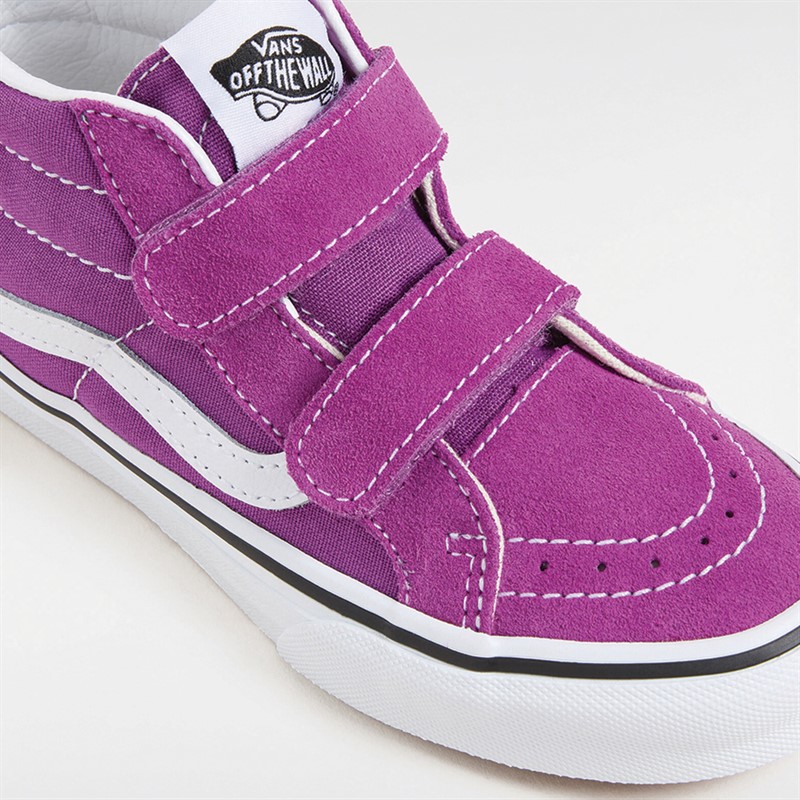 Vans Girls SK8-Mid Reissue Velcro Colour Theory Trainers Willowherb