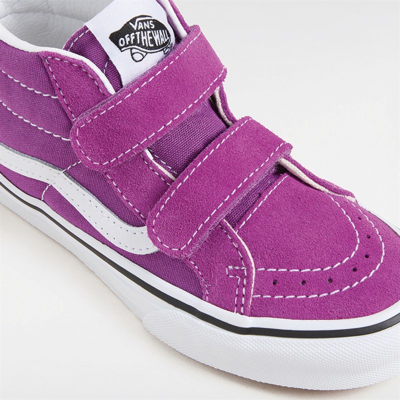 Vans Girls SK8-Mid Reissue Velcro Colour Theory Trainers Willowherb