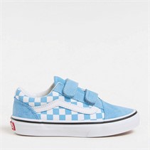 Vans Kids Old Skool Velcro Colour Theory Trainers Heritage Blue