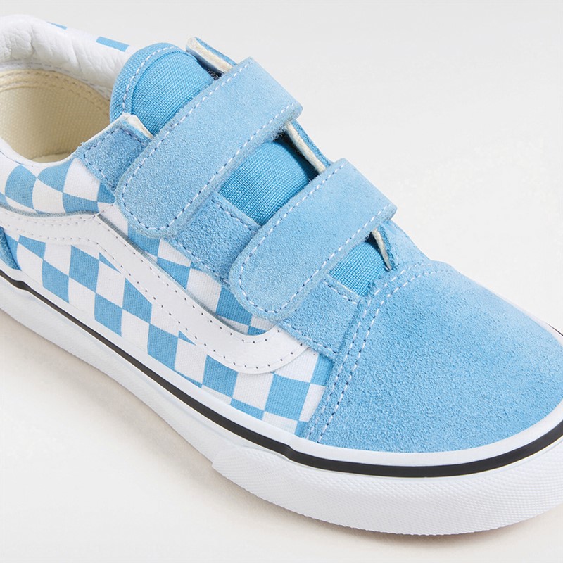 Vans Kids Old Skool Velcro Colour Theory Trainers Heritage Blue