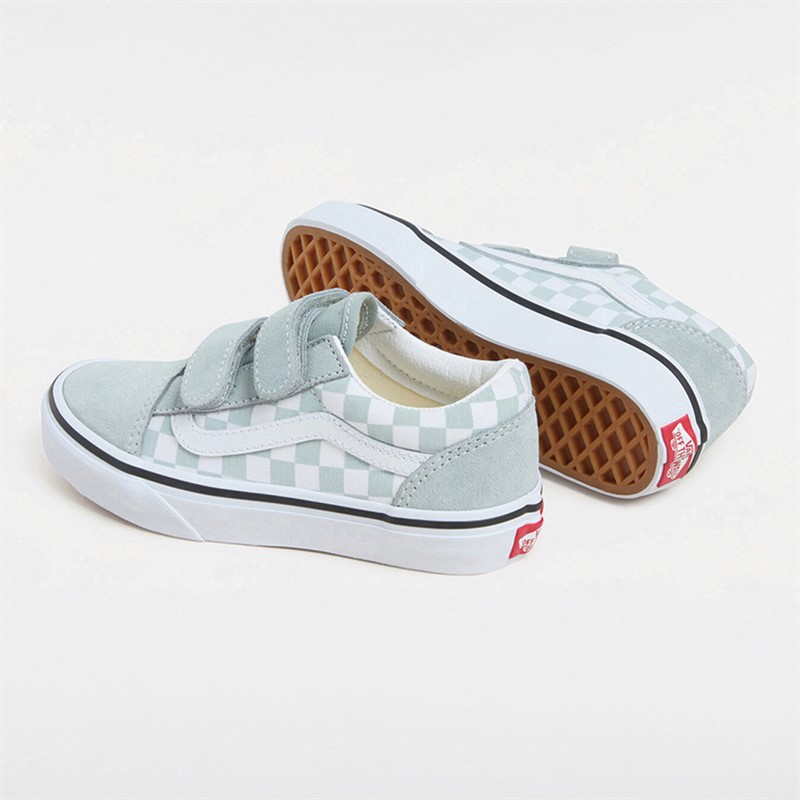 Vans Kids Old Skool Velcro Trainers Pure Grey