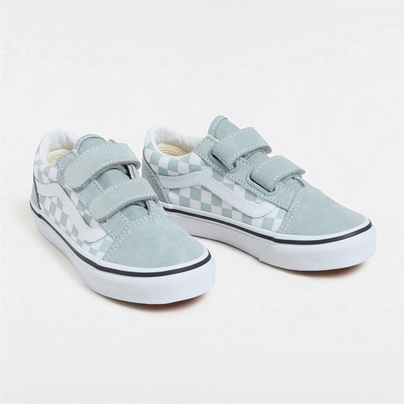 Vans Kids Old Skool Velcro Trainers Pure Grey