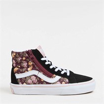 Vans Girls Sk8-Hi Reissue Side Zip Trainers Black/Multi