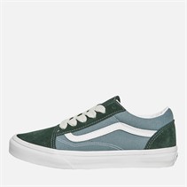 Vans Junior Old Skool Trainers Green/Blue