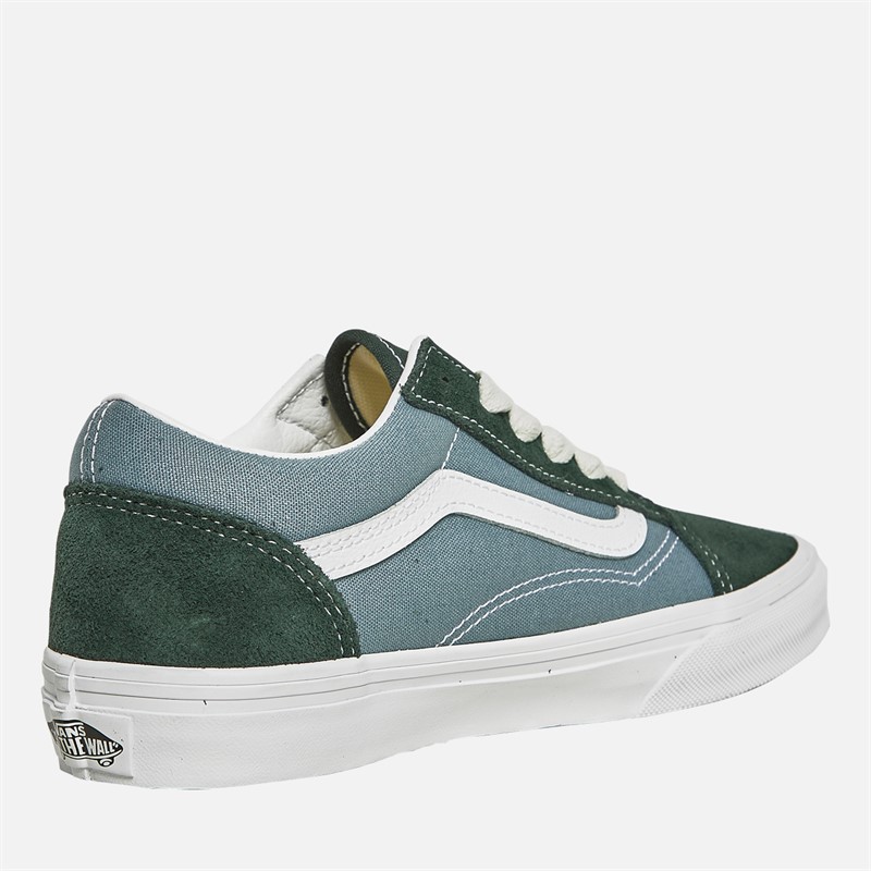Vans Junior Old Skool Trainers Green/Blue