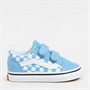 Vans Infant Old Skool Velcro Colour Theory Trainers Heritage Blue