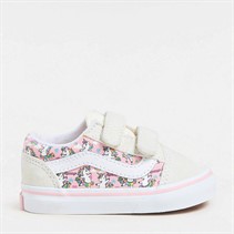Vans Infant Girls Old Skool Velcro Unicorn Trainers Marshmallow/Pink