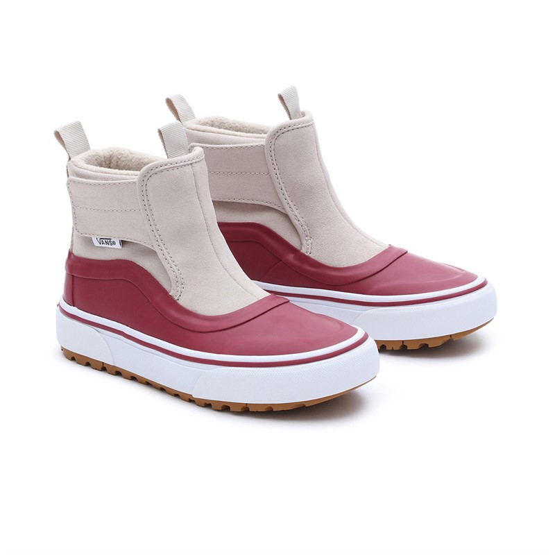 Vans Kids Slip-On Hi Terrain Boots Light Brown/Red