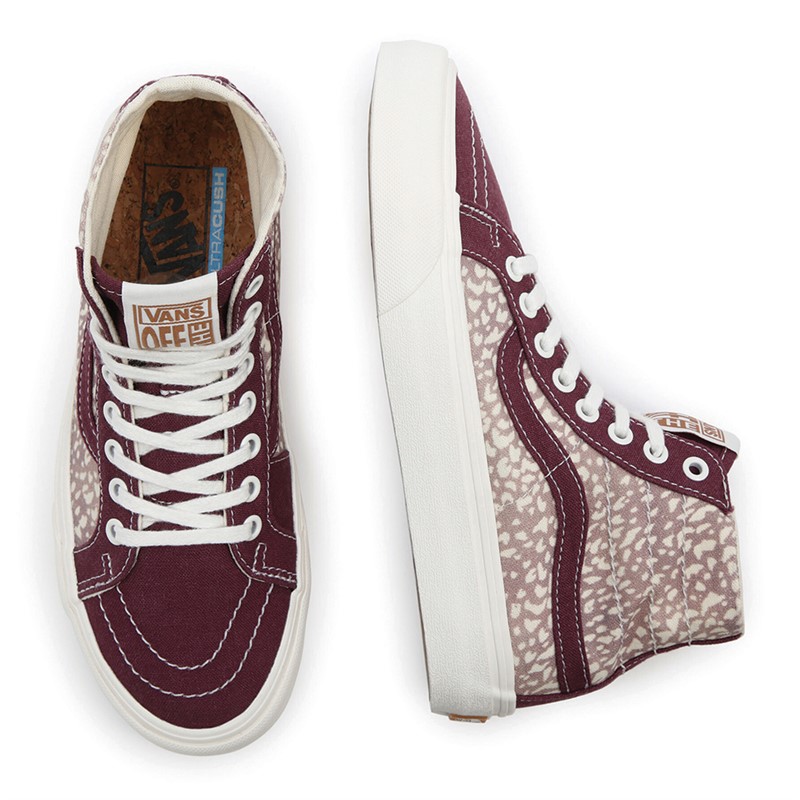 Vans Womens Sk8-Hi 38 Decon SF Trainers Animal Mauve/Wine