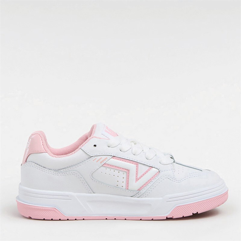 Vans Upland Trainers White/Pink - Size 5.5