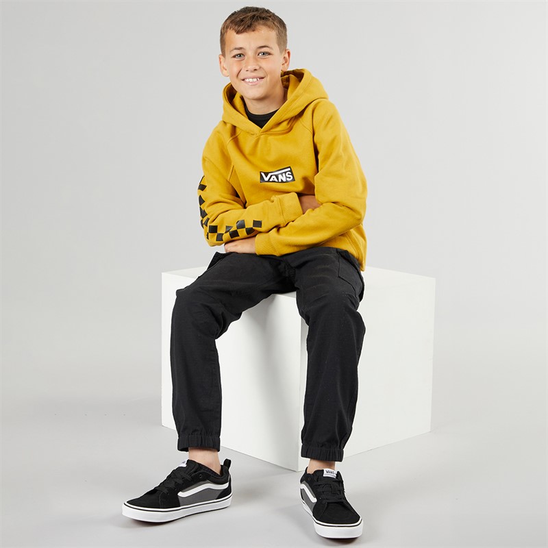 Vans Junior Drenge boks logo hættetrøje høst guld