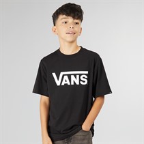 Vans Junior Jongens Klassiek Logo T-Shirt Zwart / Wit