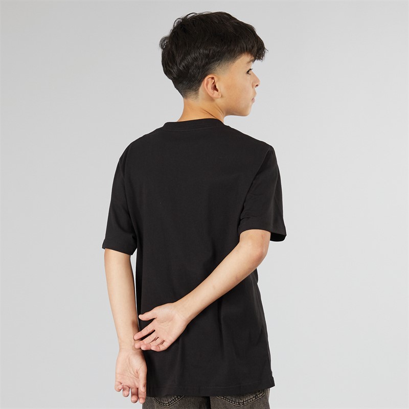 Vans T-shirt Classique Logo Garçon Junior Noir/Blanc