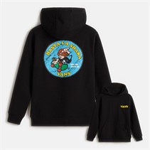 Vans Sweat à Capuche Garçon Junior Hasta LA Shaka Graphique Dos Noir
