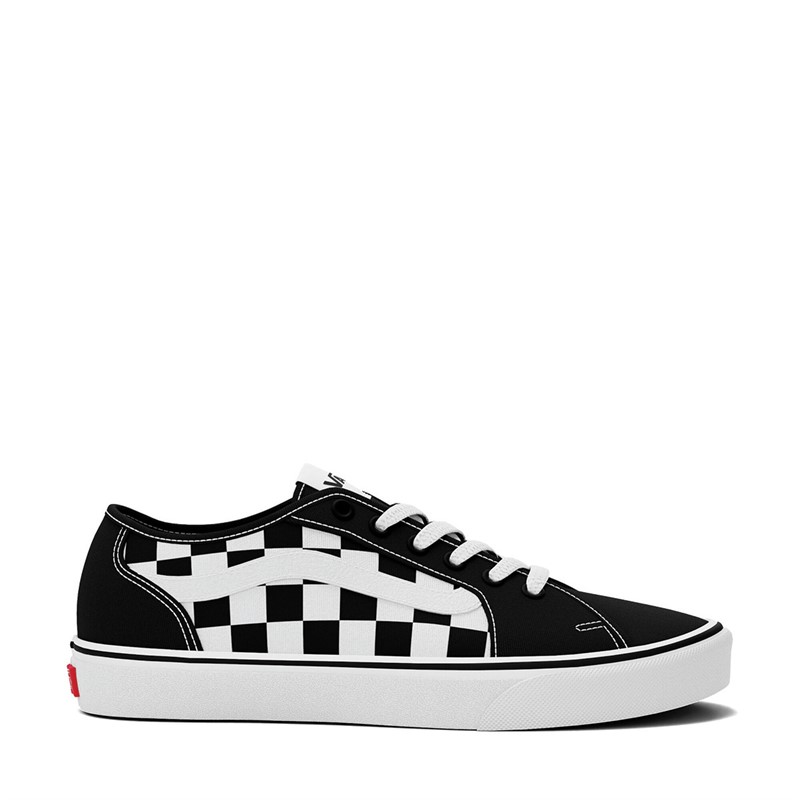 Vans Mens Filmore Decon Checkerboard Trainers Black/White - Size 14