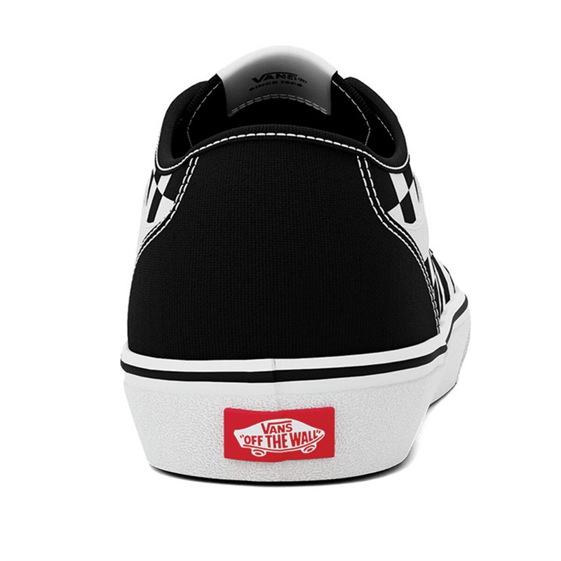 Vans Mens Filmore Decon Checkerboard Trainers Black/White