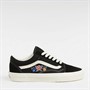 Vans Womens Old Skool Trainers Black Floral