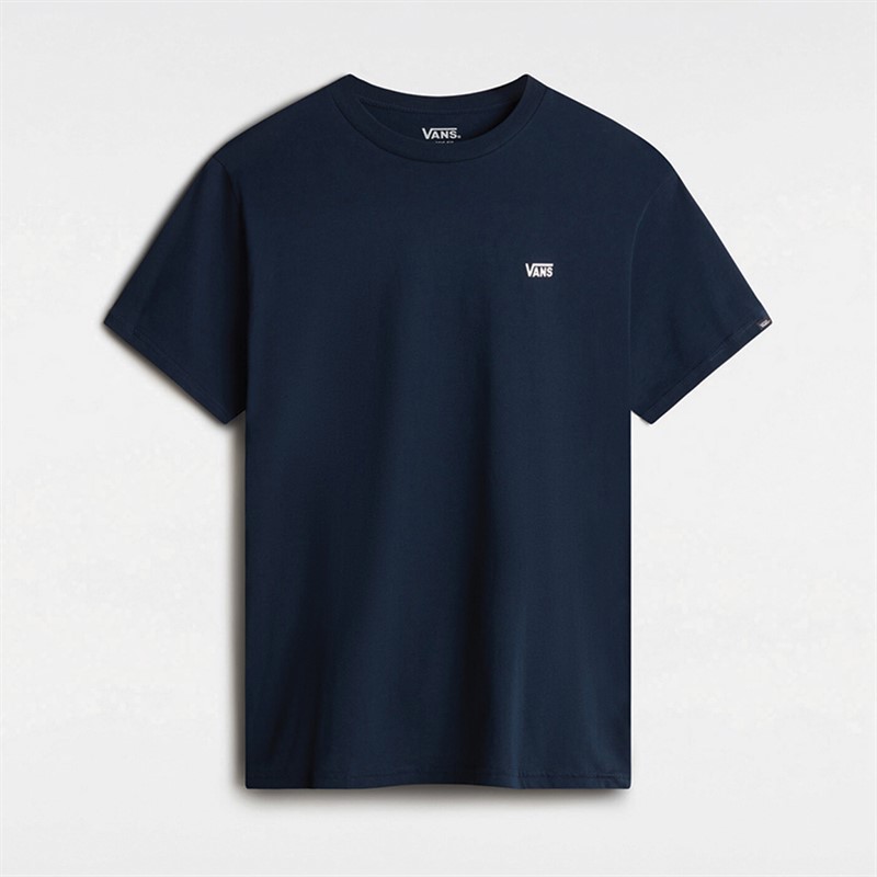 Vans Mens Left Chest Logo T-Shirt Navy/White - Size XL