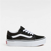 Vans Kids Old Skool Platform Trainers Black/True White