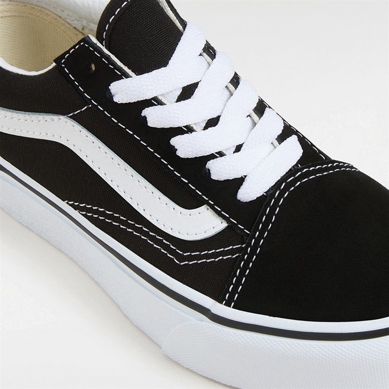 Vans Kids Old Skool Platform Trainers Black/True White