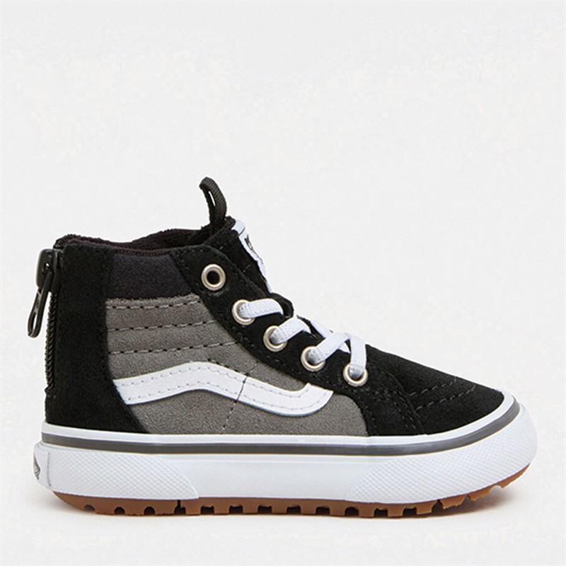 Vans Boys MTE Sk8-Hi Zip Trainers Black/Grey - Size 6.5K