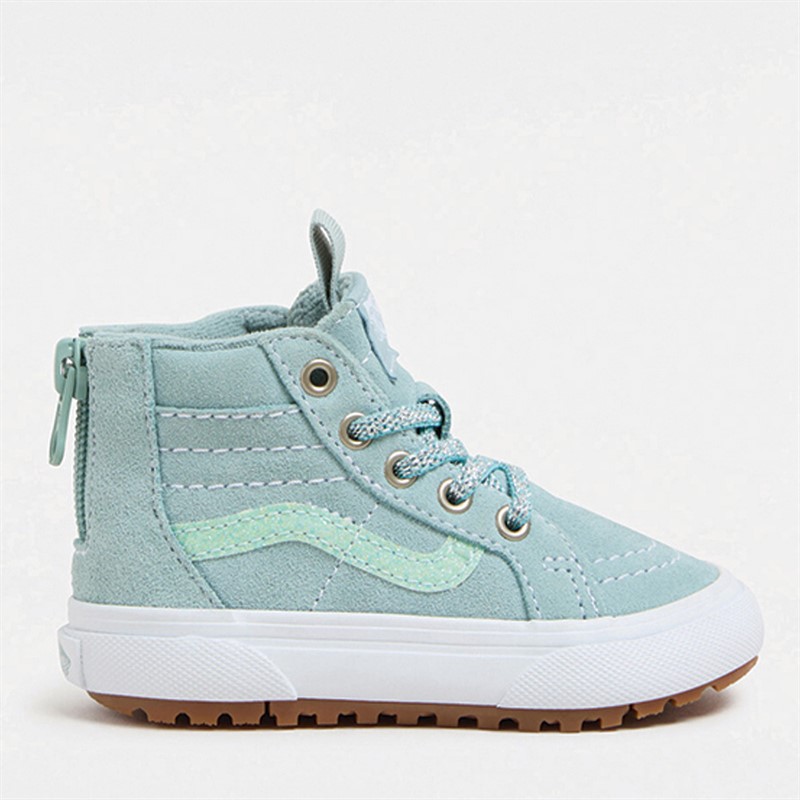 Vans Boys MTE Sk8-Hi Zip Trainers Gray Mist - Size 5.5K