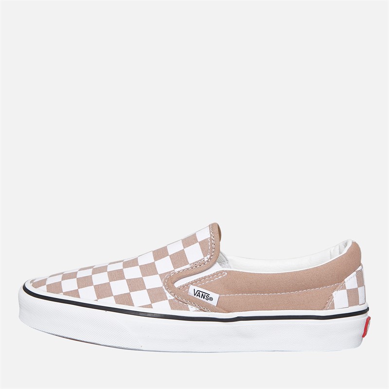 Vans Classic Slip-On Checkerboard Trainers Warm Taupe