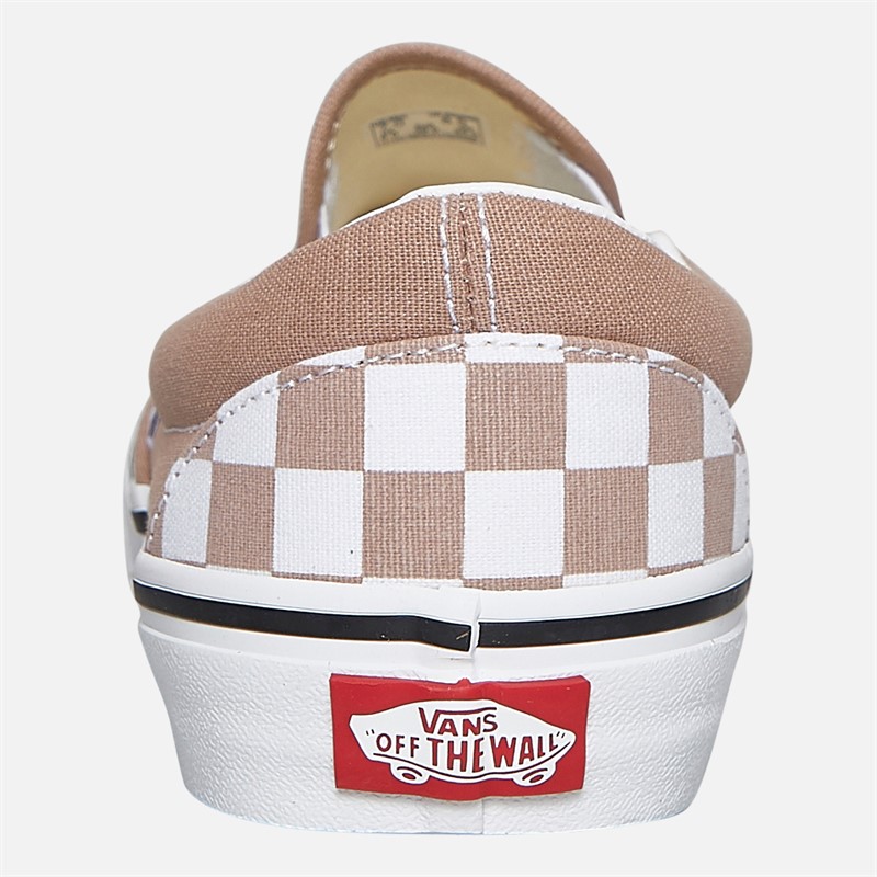 Vans Classic Slip-On Checkerboard Trainers Warm Taupe