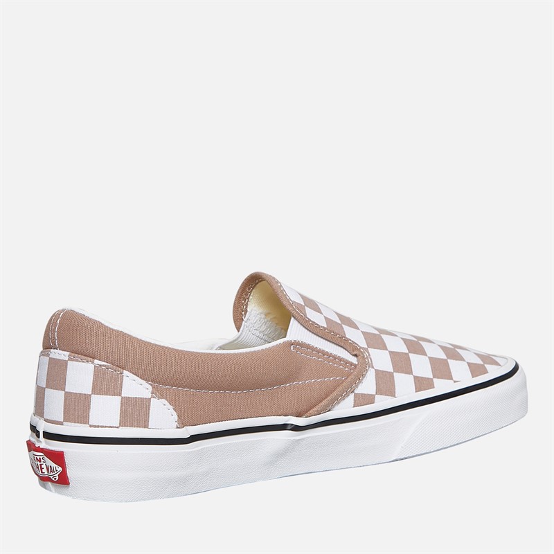 Vans Classic Slip-On Checkerboard Trainers Warm Taupe