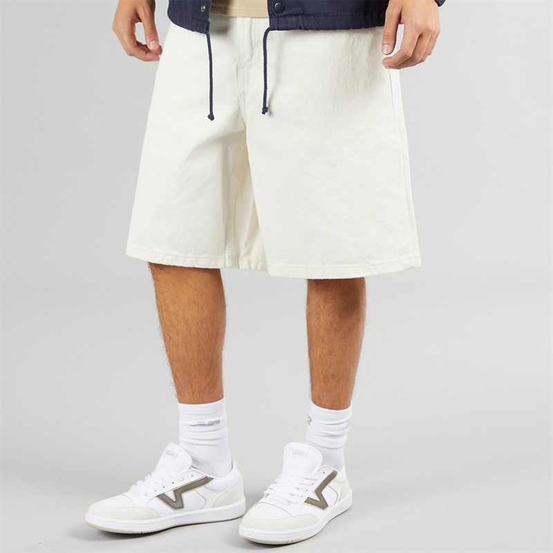 Vans Herren Baggy Jeansshorts Marshmallow