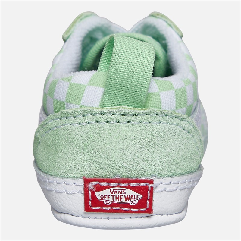 Vans Baby Old Skool Checkerboard Krippe Turnschuhe Pistazie Grün