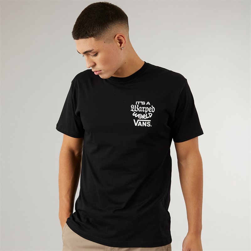 Vans T-shirt Warped World dla niego kolor czarny