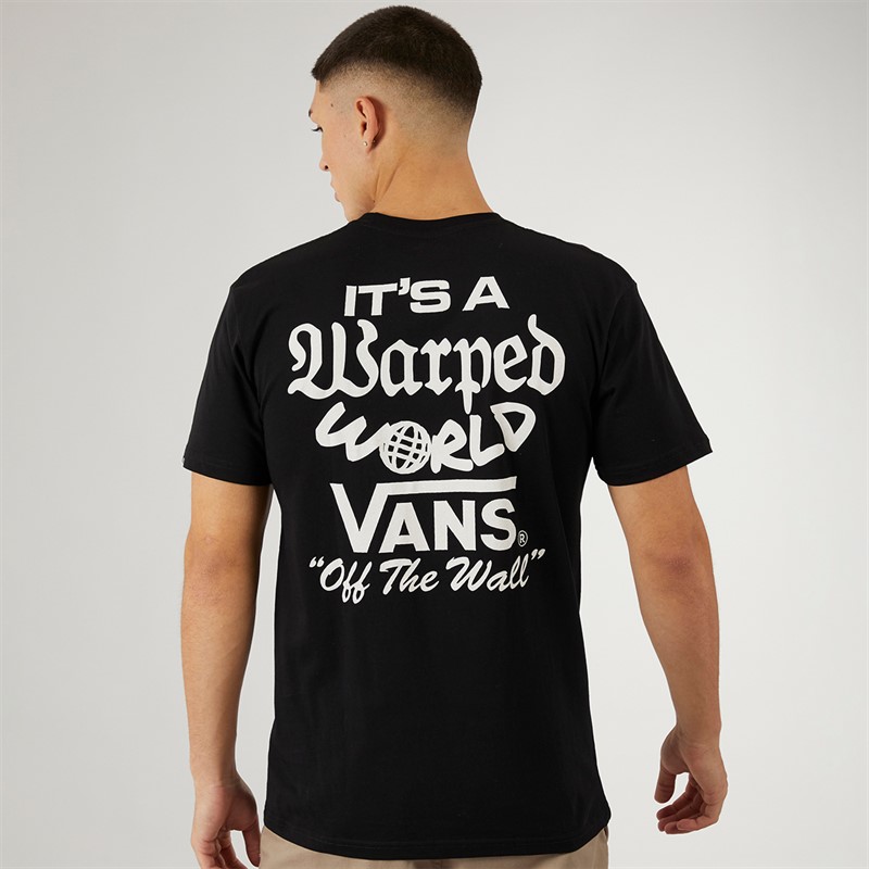 Vans T-shirt Warped World dla niego kolor czarny