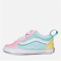 Vans Bébé Fille Old Skool Baskets Berceau à Paillettes Multi Pastel