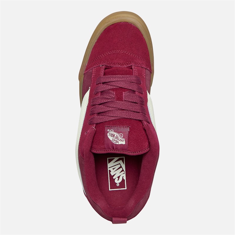 Vans Herren Knu Skool Sneaker Dunkelrot/Gum