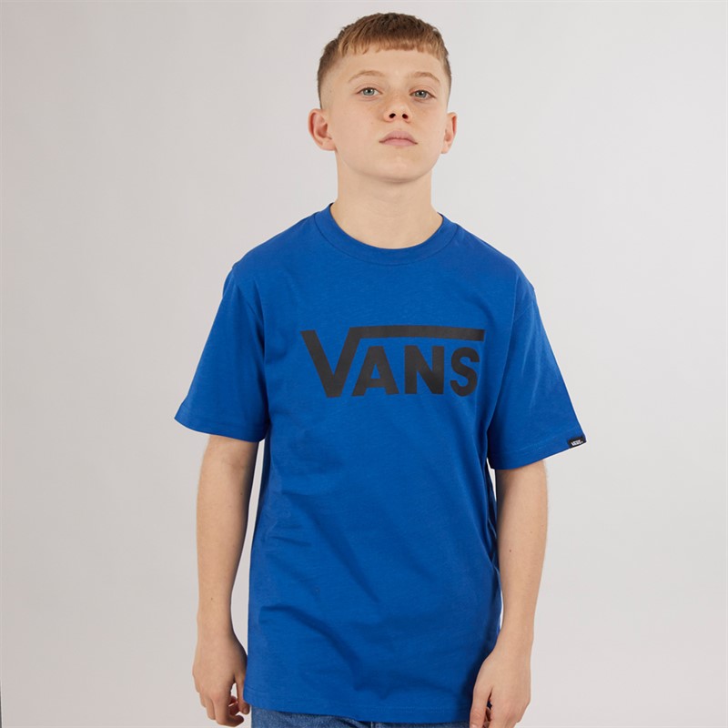 Vans Junior Boys Classic Logo T-Shirt True Blue