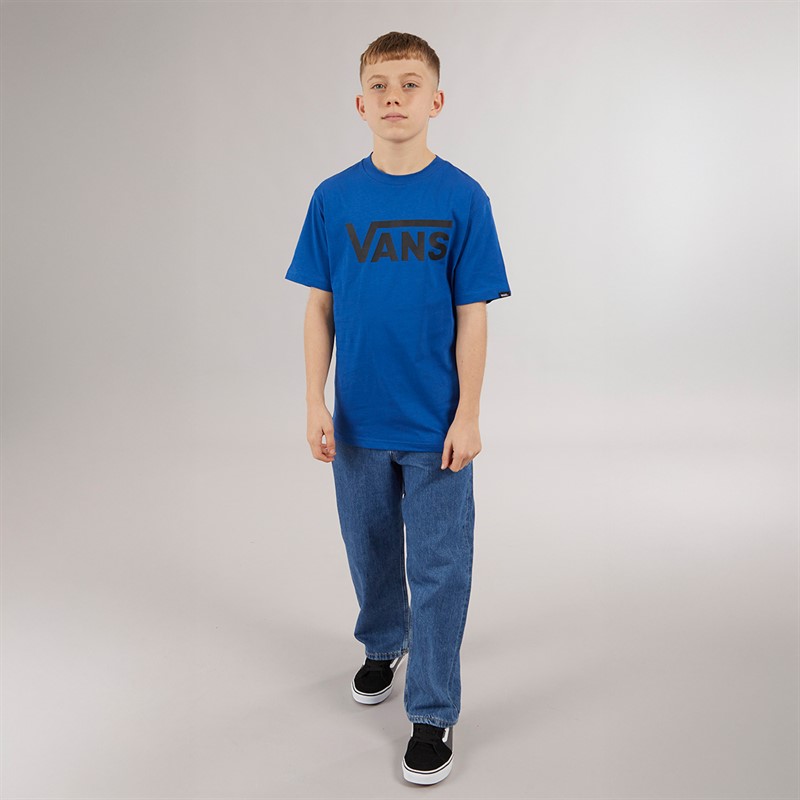Vans Junior Boys Classic Logo T-Shirt True Blue