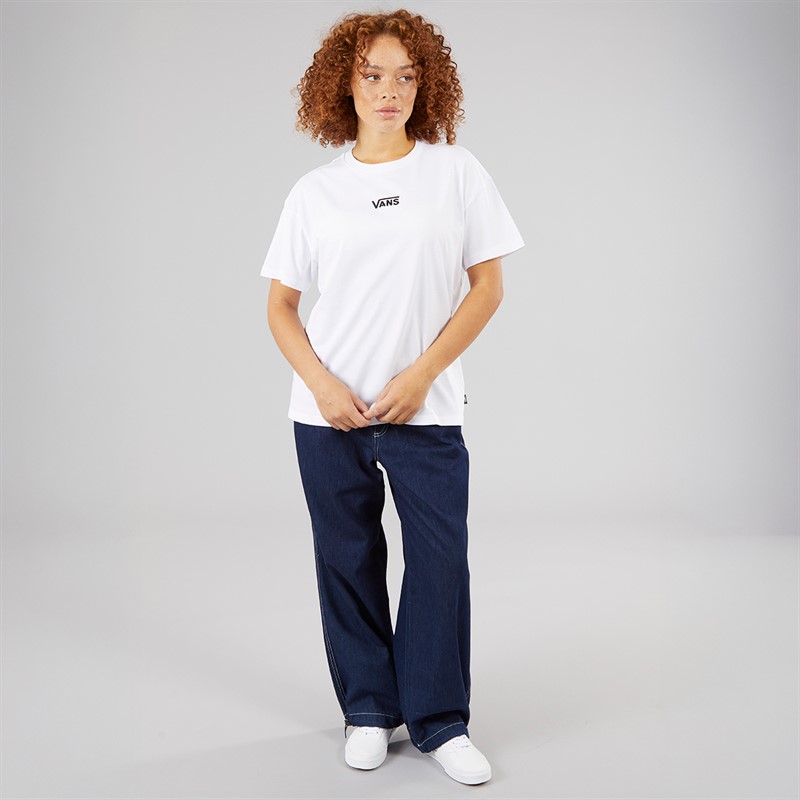 Vans Womens Flying V Oversized T-Shirt White