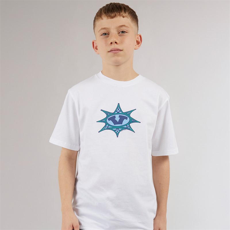 Vans Junior Boys Star Checker T-Shirt White