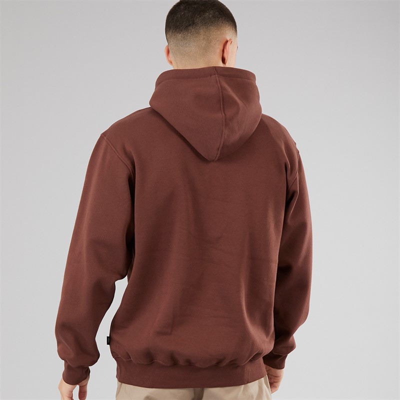 Vans Mens Extra Strength Graphic Loose Hoodie Bitter Chocolate