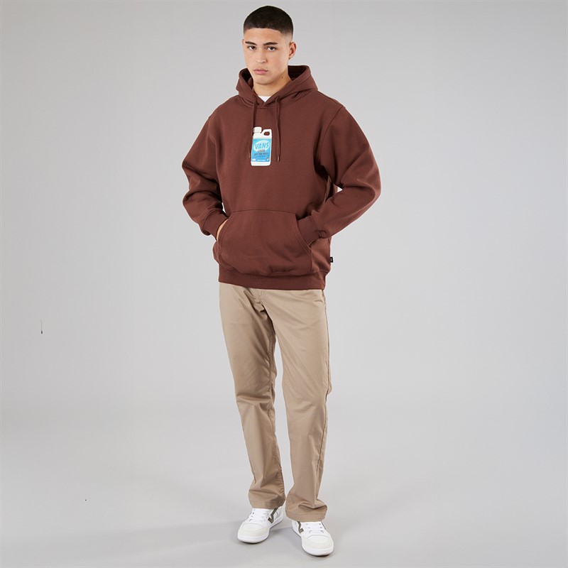 Vans Mens Extra Strength Graphic Loose Hoodie Bitter Chocolate