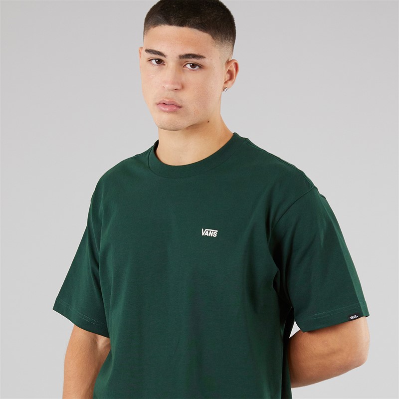 Vans Mens Left Chest Logo Loose Fit T-Shirt Scarab