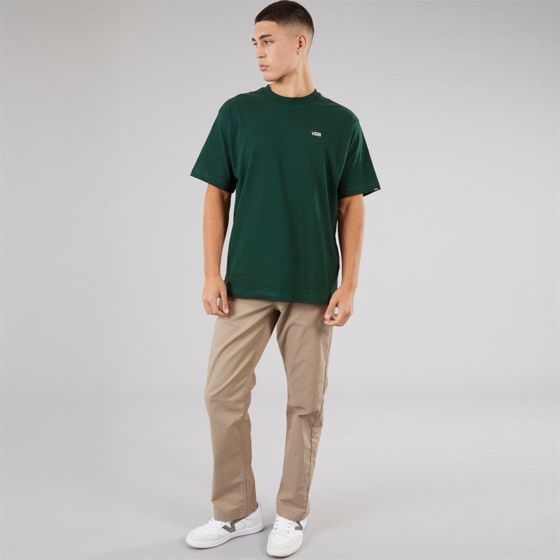 Vans Mens Left Chest Logo Loose Fit T-Shirt Scarab